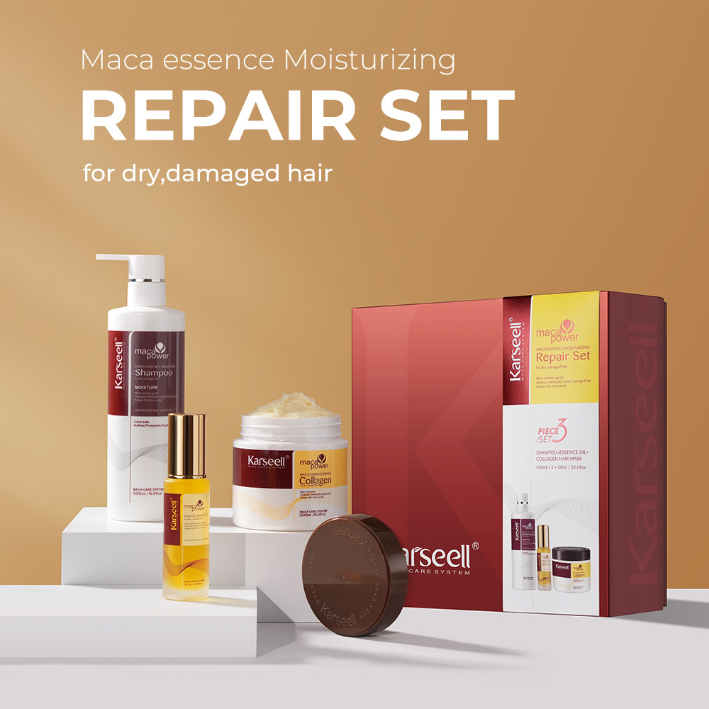 Karseell Collagen Hair Mask+Hair Shampoo+Argan Oil Set