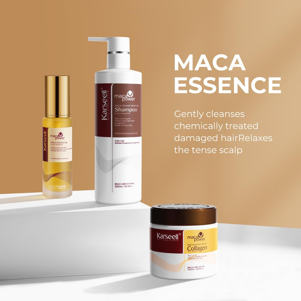 Karseell Collagen Hair Mask+Hair Shampoo+Argan Oil Set